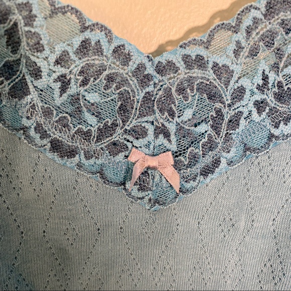 ☀️Sigrid Olsen Women’s Sleepwear Top, medium blue, size XL. - Picture 3 of 6